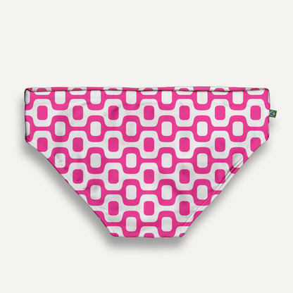 CA-RIO-CA PINK & WHITE PAVEMENT SUNGA im Brief- & Classic-Schnitt – Designer-Bademode für Herren
