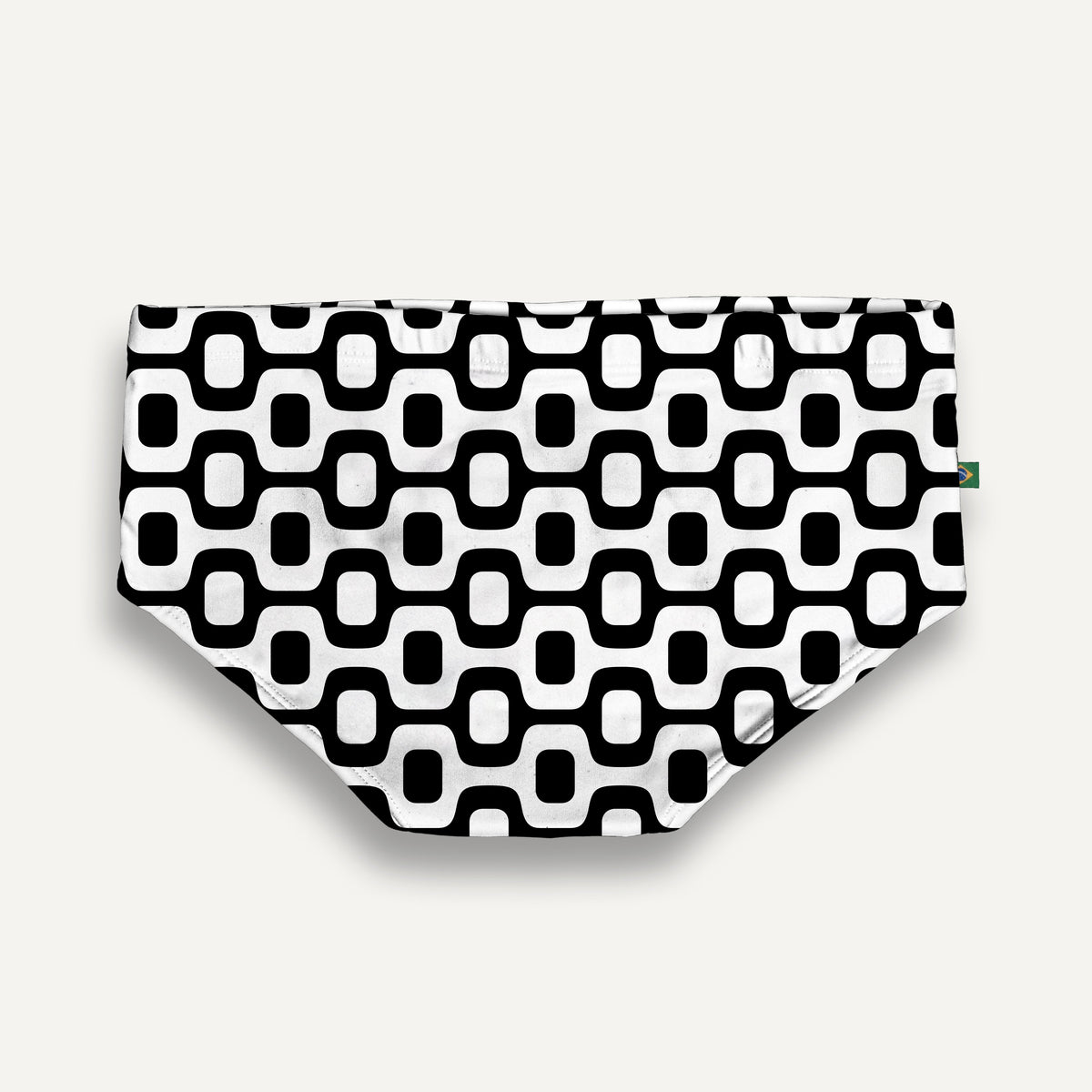 CA-RIO-CA BLACK & WHITE PAVEMENT SUNGA im Brief- & Classic-Schnitt – Designer-Bademode für Herren