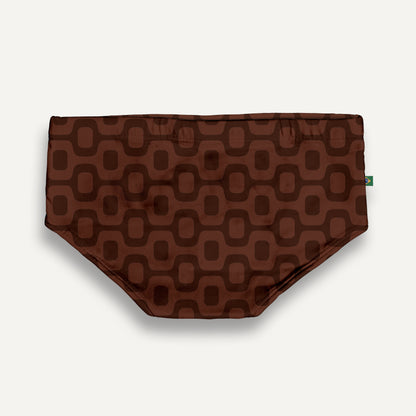 CA-RIO-CA JAVA BROWN PAVEMENT SUNGA in Brief & Classic cut - Men's Designer Swimwear