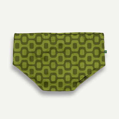 CA-RIO-CA OLIVE GREEN PAVEMENT SUNGA in Brief & Classic cut - Men's Designer Swimwear