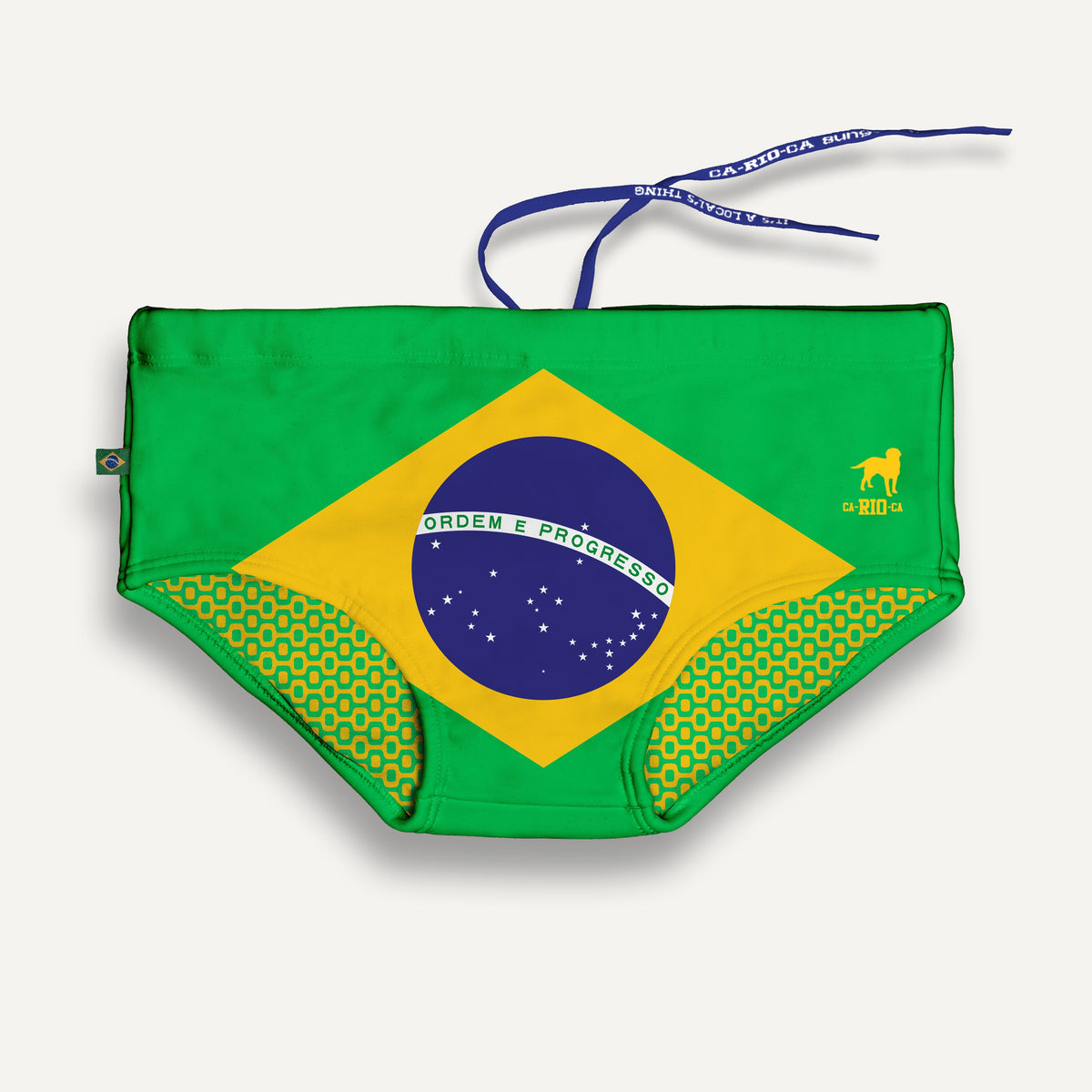 CA-RIO-CA TEAM BRASIL FLAG SUNGA - Men's Designer Swimwear