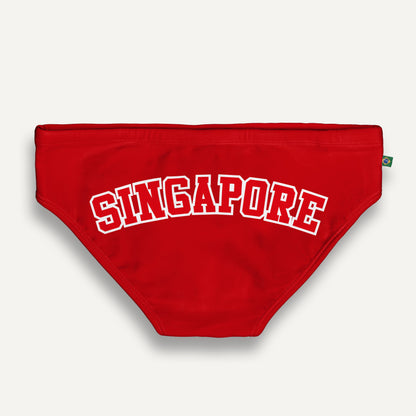 CA-RIO-CA TEAM SINGAPORE Flag Print Sunga