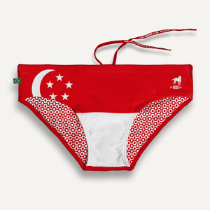 CA-RIO-CA TEAM SINGAPORE Sunga mit Flaggen-Print