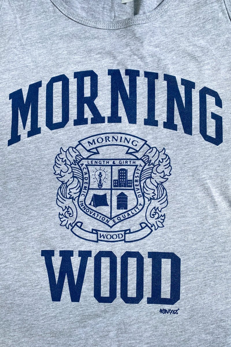 Ajaxx63 Morning Wood Graphic Tank Top - Heather