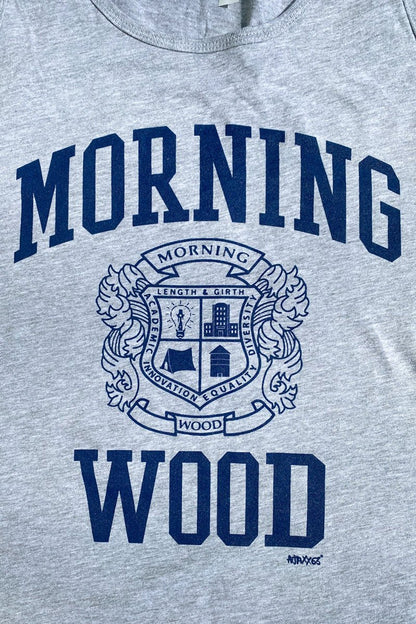 Ajaxx63 Morning Wood Graphic Tank Top - Heather