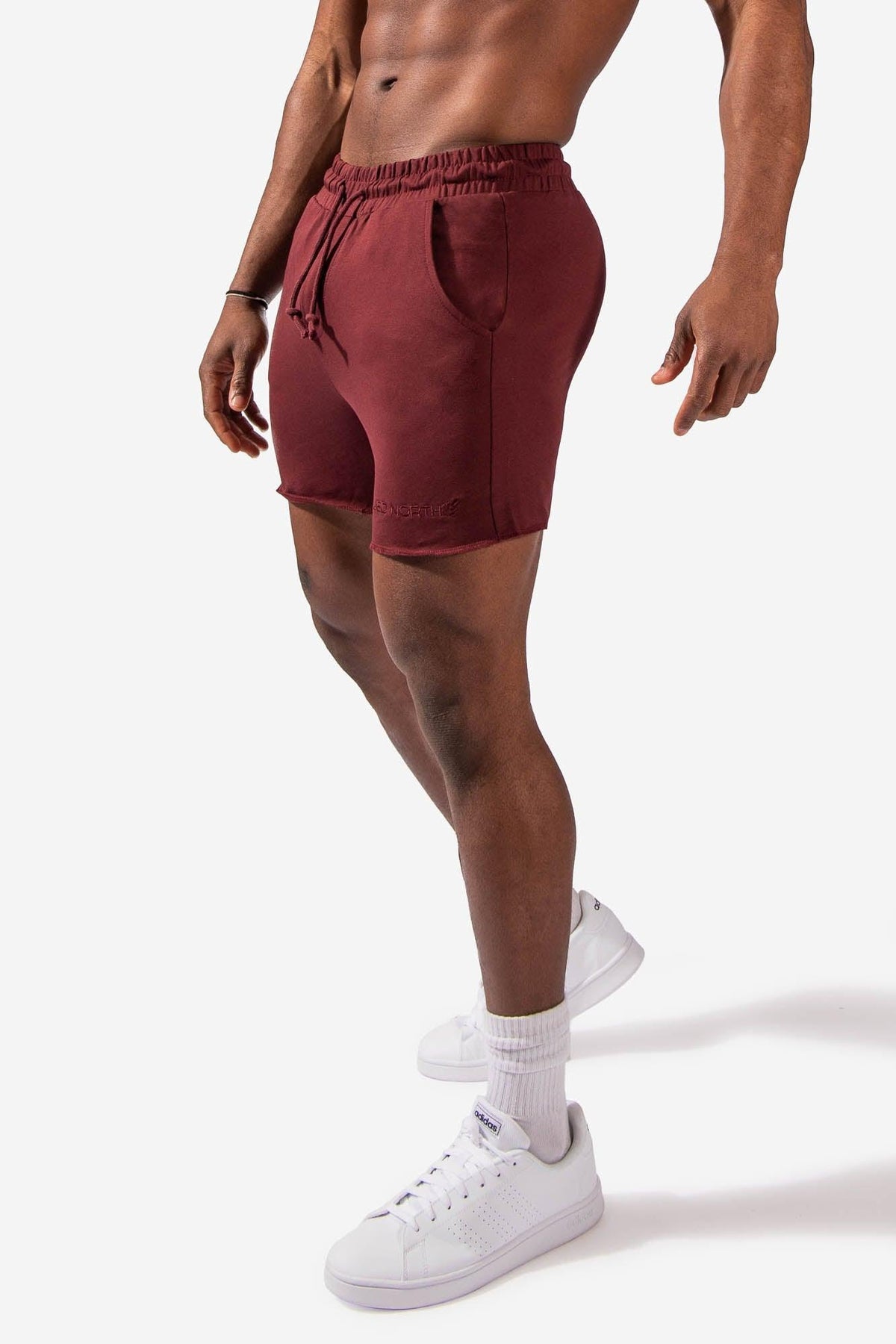 Jed North Men's Motion 5'' Varsity Sweat Shorts - Maroon