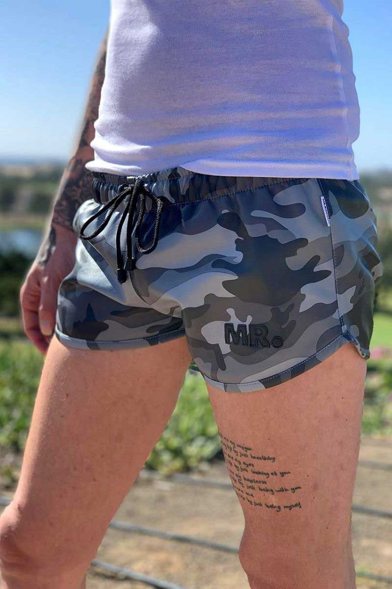 Mr Riegillio MR Mini-Shorts, Camo, 408830, Größe M