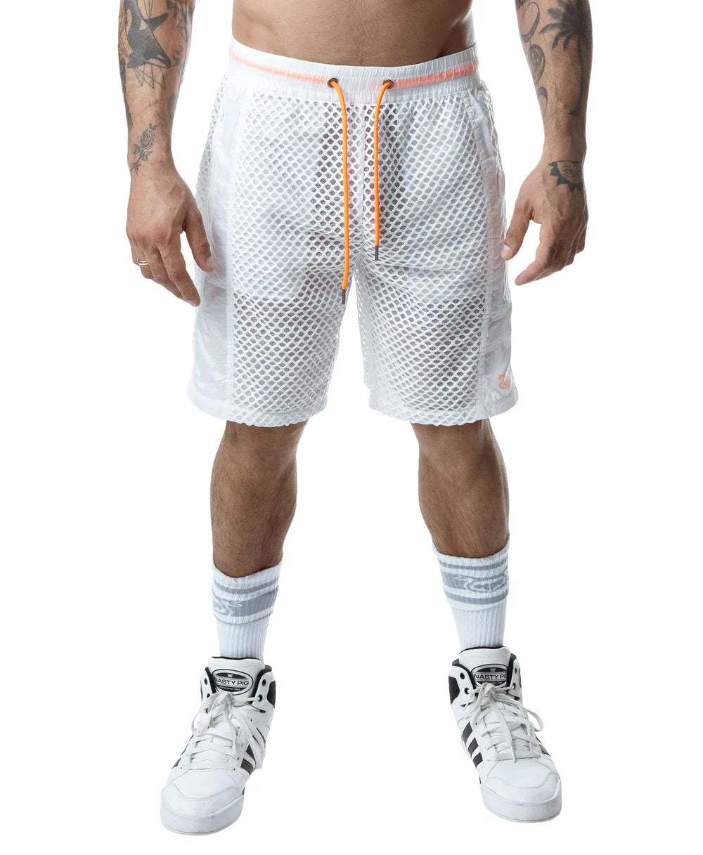 Nasty Pig Hyper Classic Short - White/Vibrant Orange