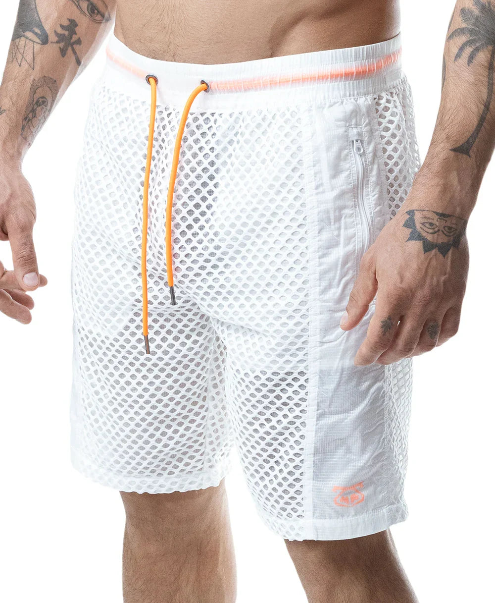 Nasty Pig Hyper Classic Short - White/Vibrant Orange