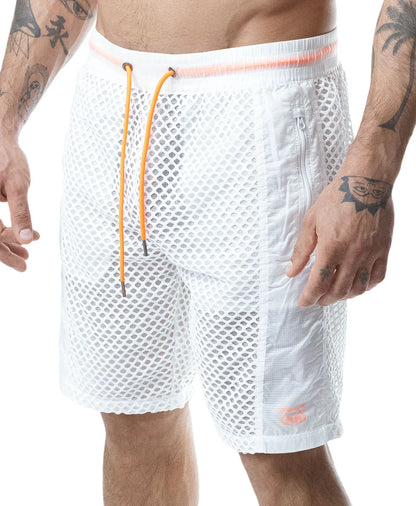 Nasty Pig Hyper Classic Short - White/Vibrant Orange