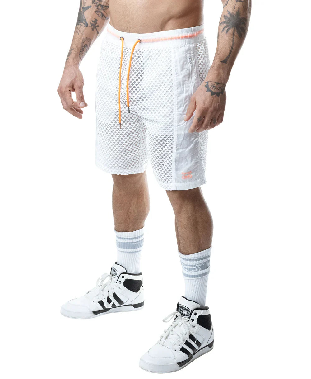 Nasty Pig Hyper Classic Short - White/Vibrant Orange