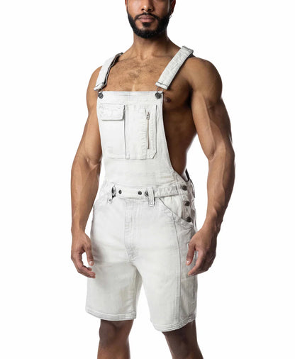 Nasty Pig Overall Short - Bleached