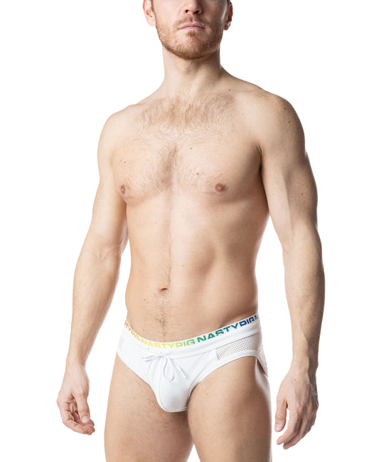 Nasty Pig Prism Pride Bikini Swimwear - White/Multi