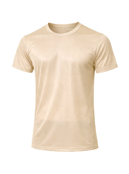 Players Nylon Tricot Crew Neck T-shirt, Men's Quick Drying Tees