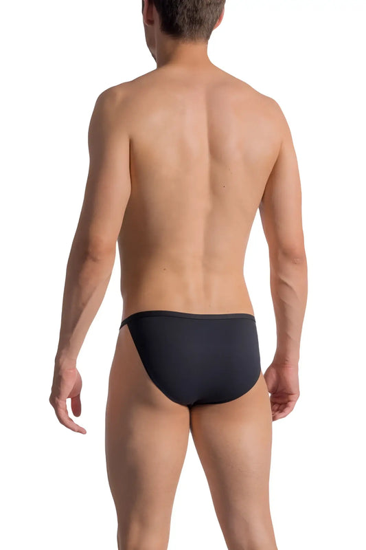 Black olaf benz red 0965 rio tanga bikini underwear briefs with smooth form-fitting design size l