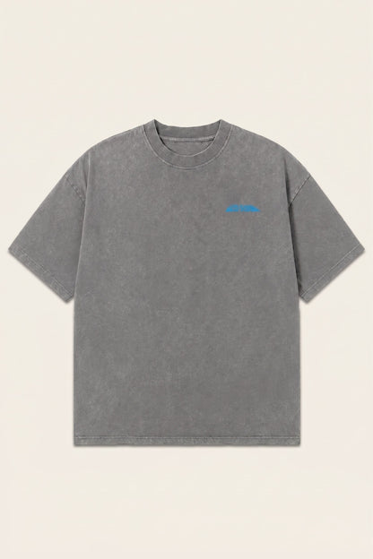 Jed North Men's Vintage Washed Oversized T-Shirt - Storm Gray