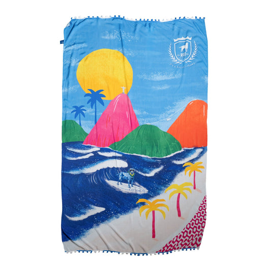 CA-RIO-CA PÃ£o de aÃ§Ãºcar Canga de Praia- Brazilian Beach Towel (Sarong / Pareo)