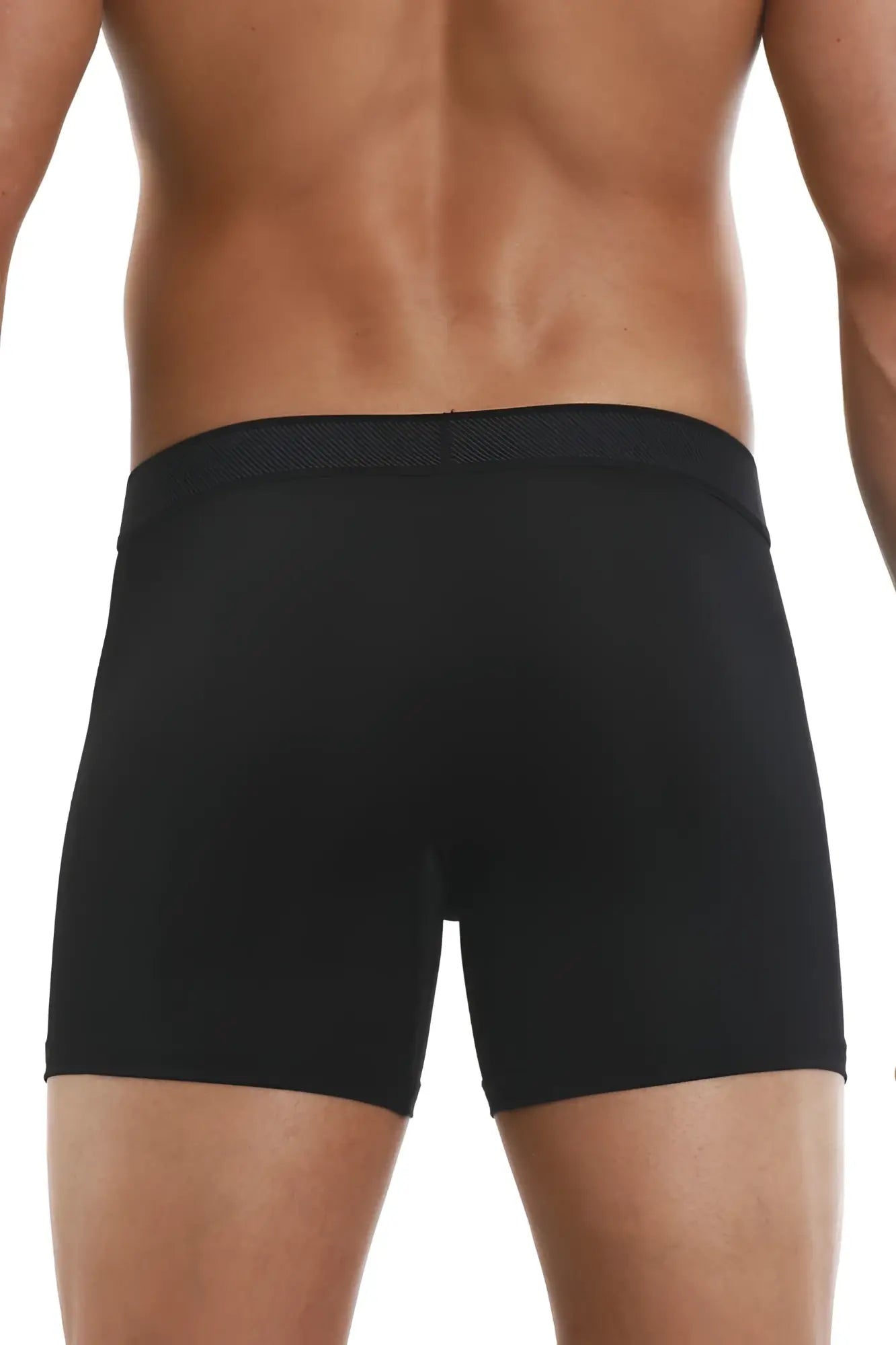 Papi 626185-962 cool2 black gray solid boxer briefs with smooth form-fitting fabric and reinforced waistband