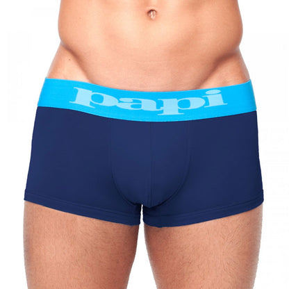 Papi [2 pack] Incognito Hanging Brazilian Trunks Boxer Brief Underwear Blue 626195 Size M