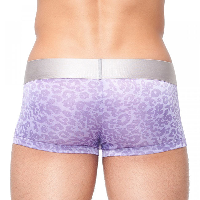 Papi Wild Thing Jaquard Techno Brazilian Trunks Boxer Brief Underwear Purple 668551 Size L