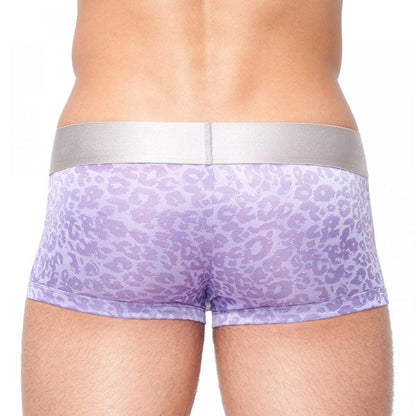 Papi Wild Thing Jaquard Techno Brazilian Trunks Boxer Brief Underwear Purple 668551 Size L