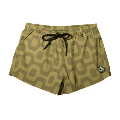 CA-RIO-CA OLIVE GREEN Pavement Shorts - Italian Shorts
