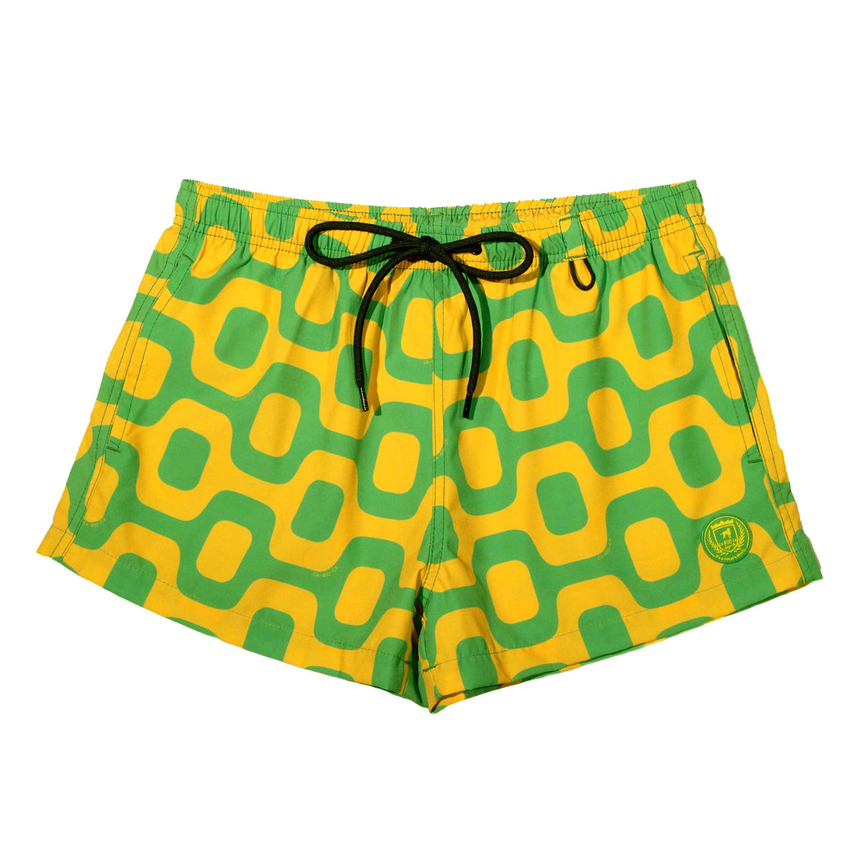 CA-RIO-CA GREEN & YELLOW PAVEMENT - Italian Shorts