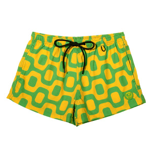 CA-RIO-CA GREEN & YELLOW PAVEMENT - Italian Shorts