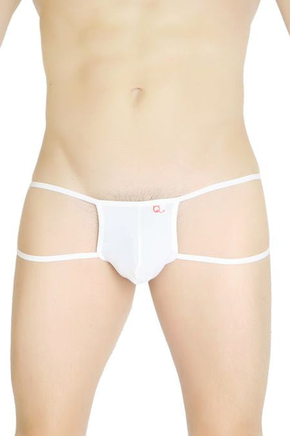 String à découpes Petit-Q Ziggy Blanc PQ160703 Taille M