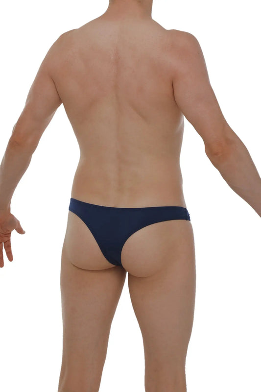 Petitq bikini capri plum navy navy blue thong made of smooth stretchable fabric with snug fit and minimalistic design