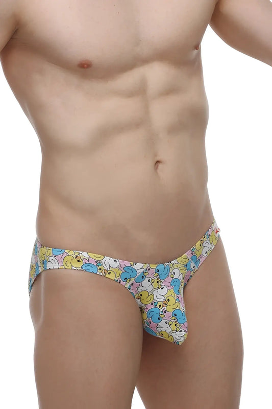 Petitq bikini chill duckies colorful men’s briefs with playful duck pattern and comfortable fabric for daily wear