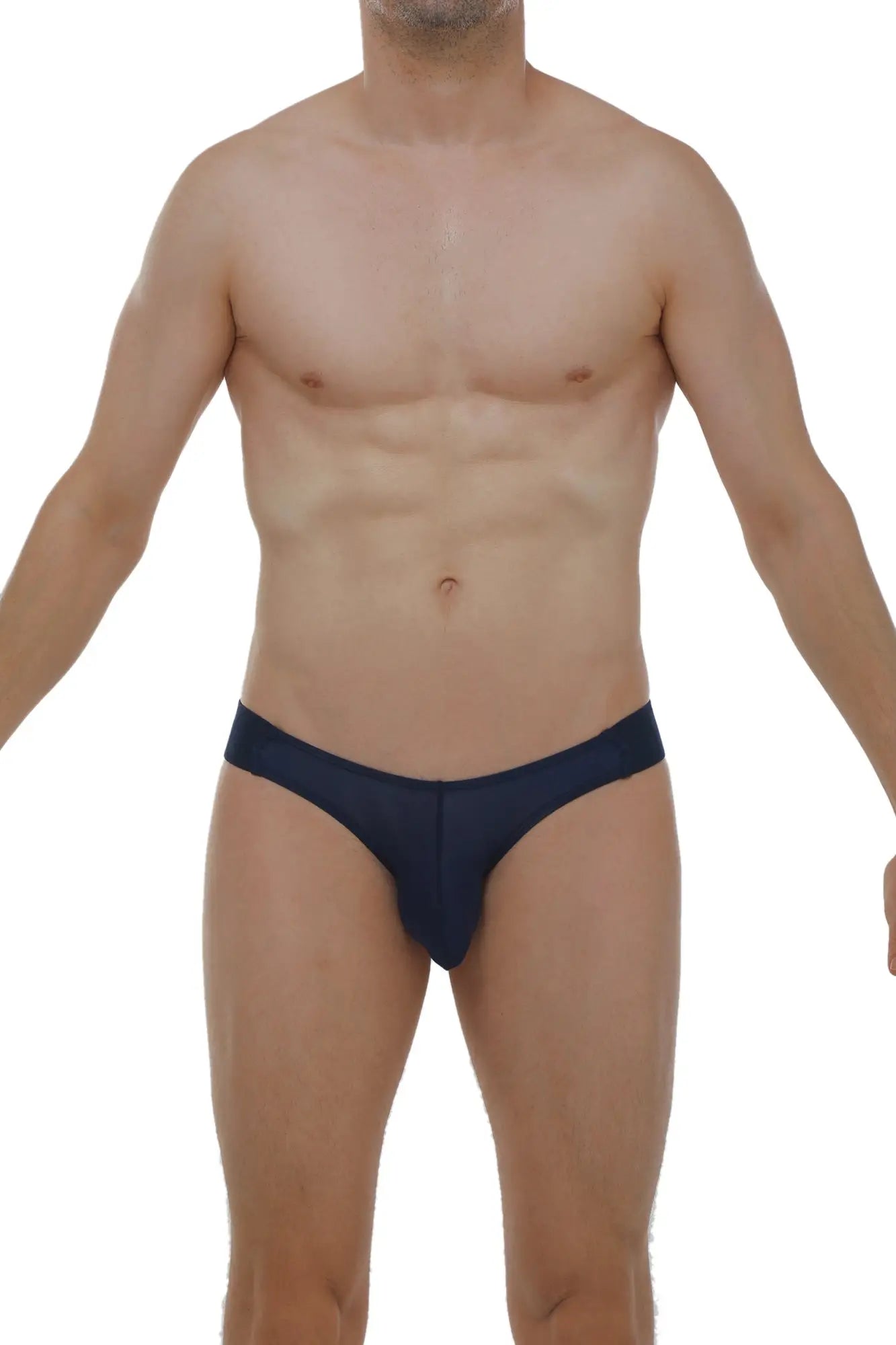 Navy blue men’s briefs by PetitQ jockstrap muy plum with smooth, form-fitting fabric and central seam detail