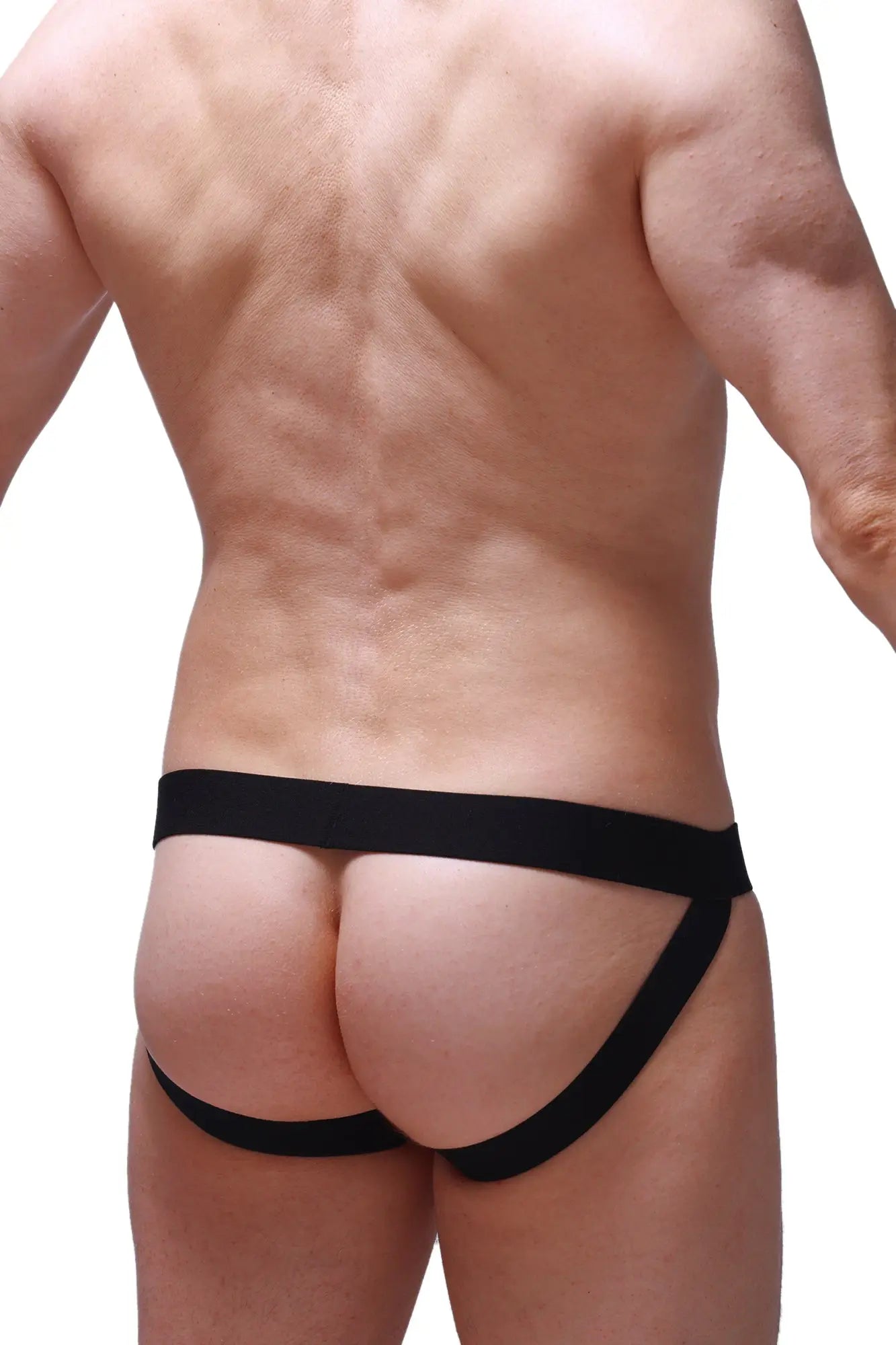 Black petitq jockstrap pinces athletic briefs with snug fit and reinforced waistband for support and comfort