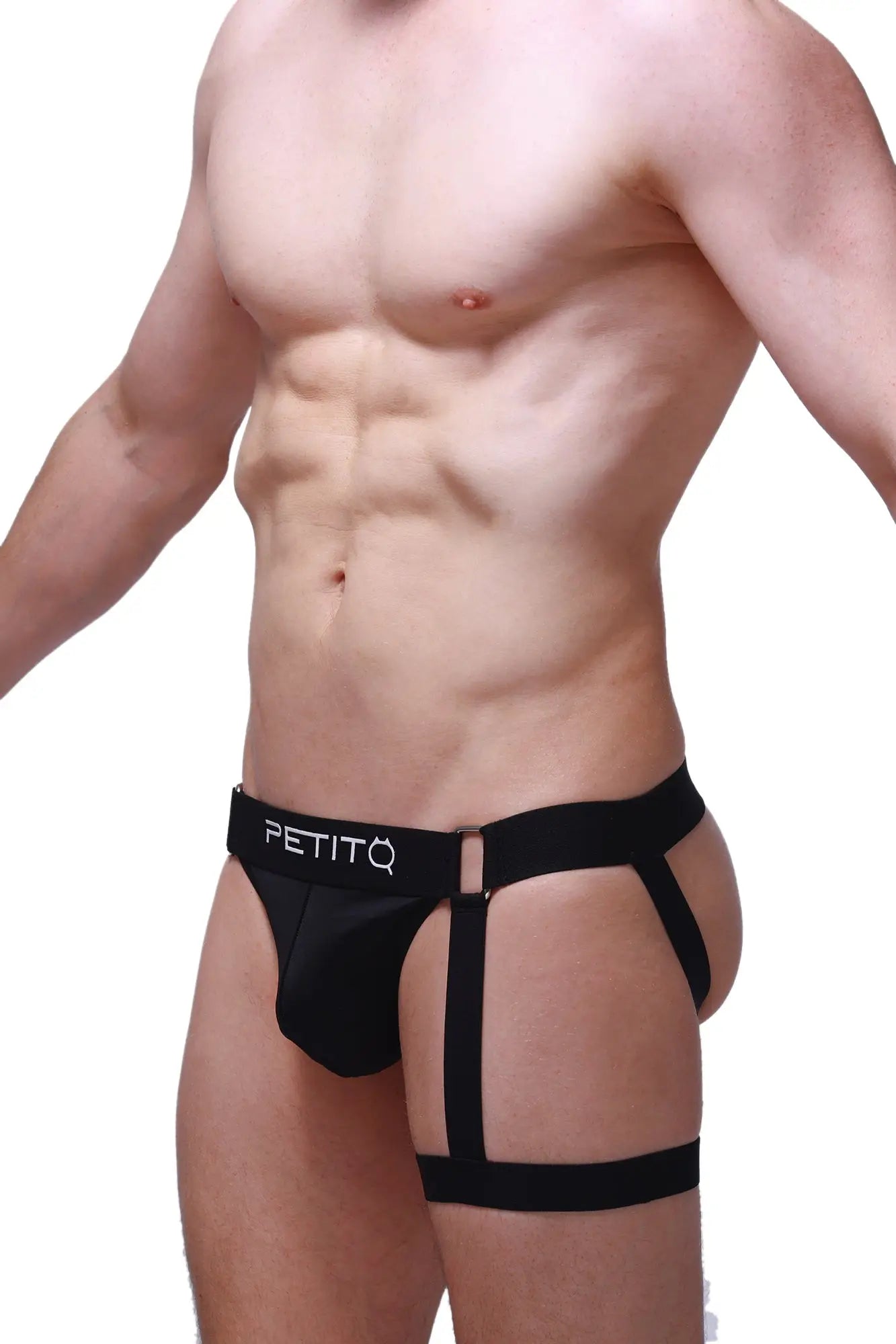 Black petitq jockstrap prenay men’s briefs with supportive strappy design for comfortable wear