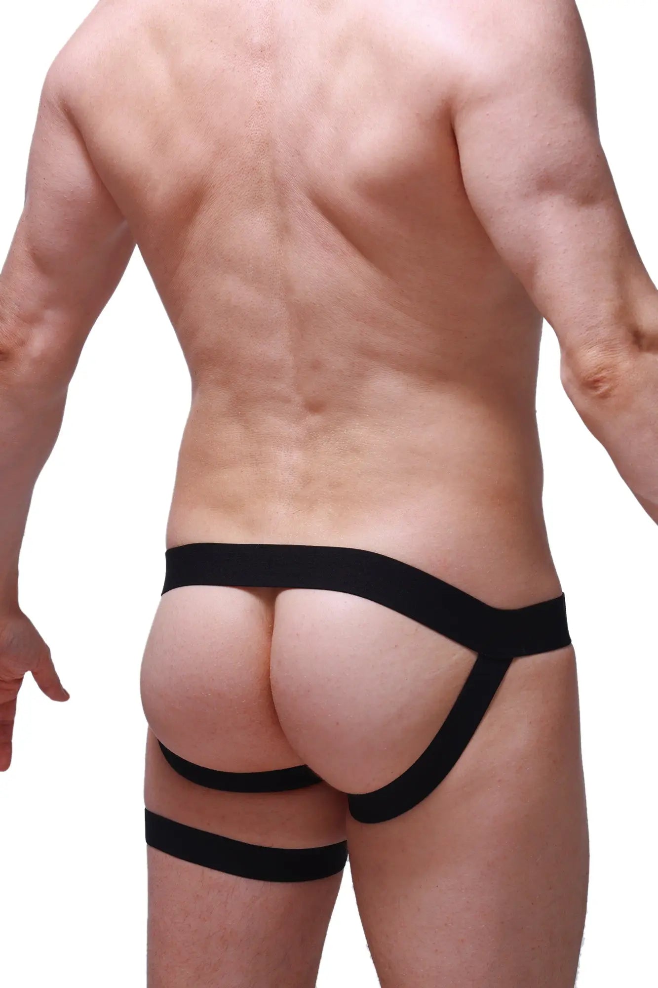PetitQ jockstrap Prenay black black form-fitting three-strapped briefs with minimalist sleek design material