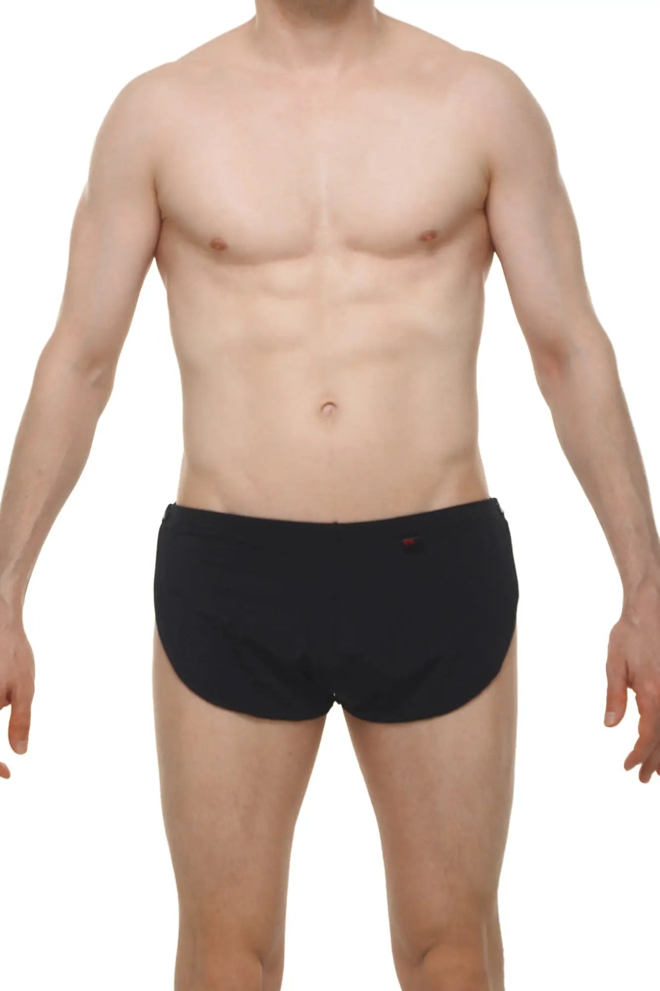 Black briefs short snap joe black with small red logo on left hip designed for comfortable everyday wear