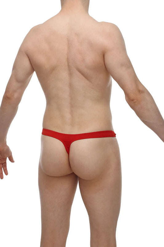Petitq thong argis red red thong underwear with snug form-fitting design showing back side
