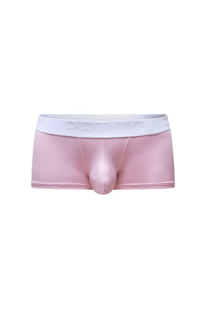 Pink petitq trunk dome skine tea rose men’s briefs with white elastic waistband embossed with better brand name