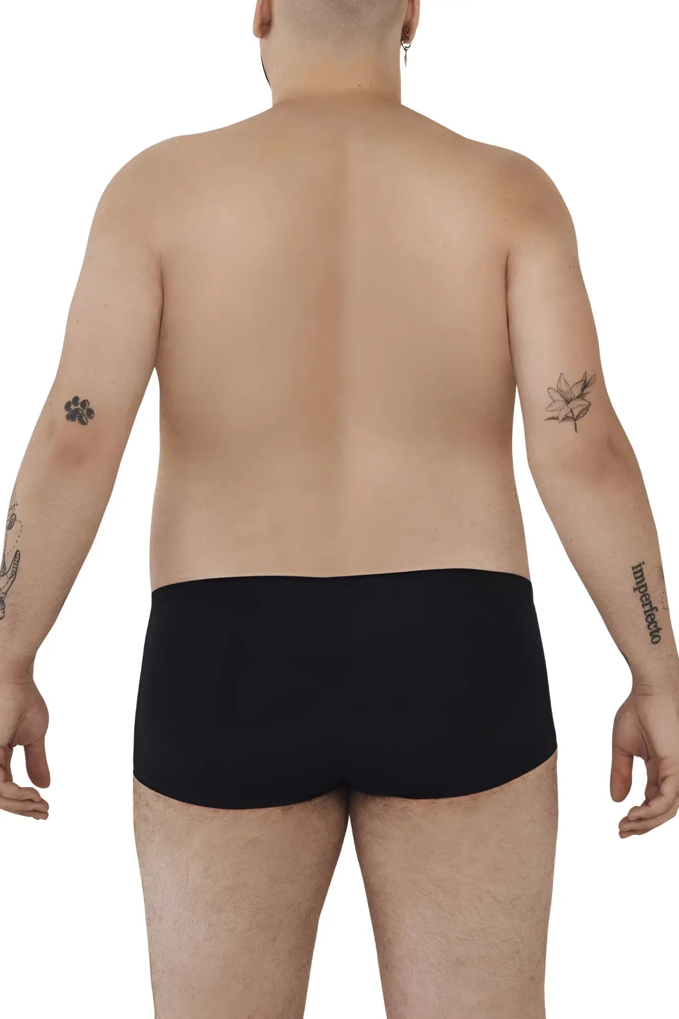 Black pikante PIK 0976X Angola trunks made of comfortable fabric shown from the front in solid black color
