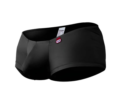 Black men’s swim trunks pikante pik 0976x angola trunks sleek form-fitting design black color subtle waistband branding