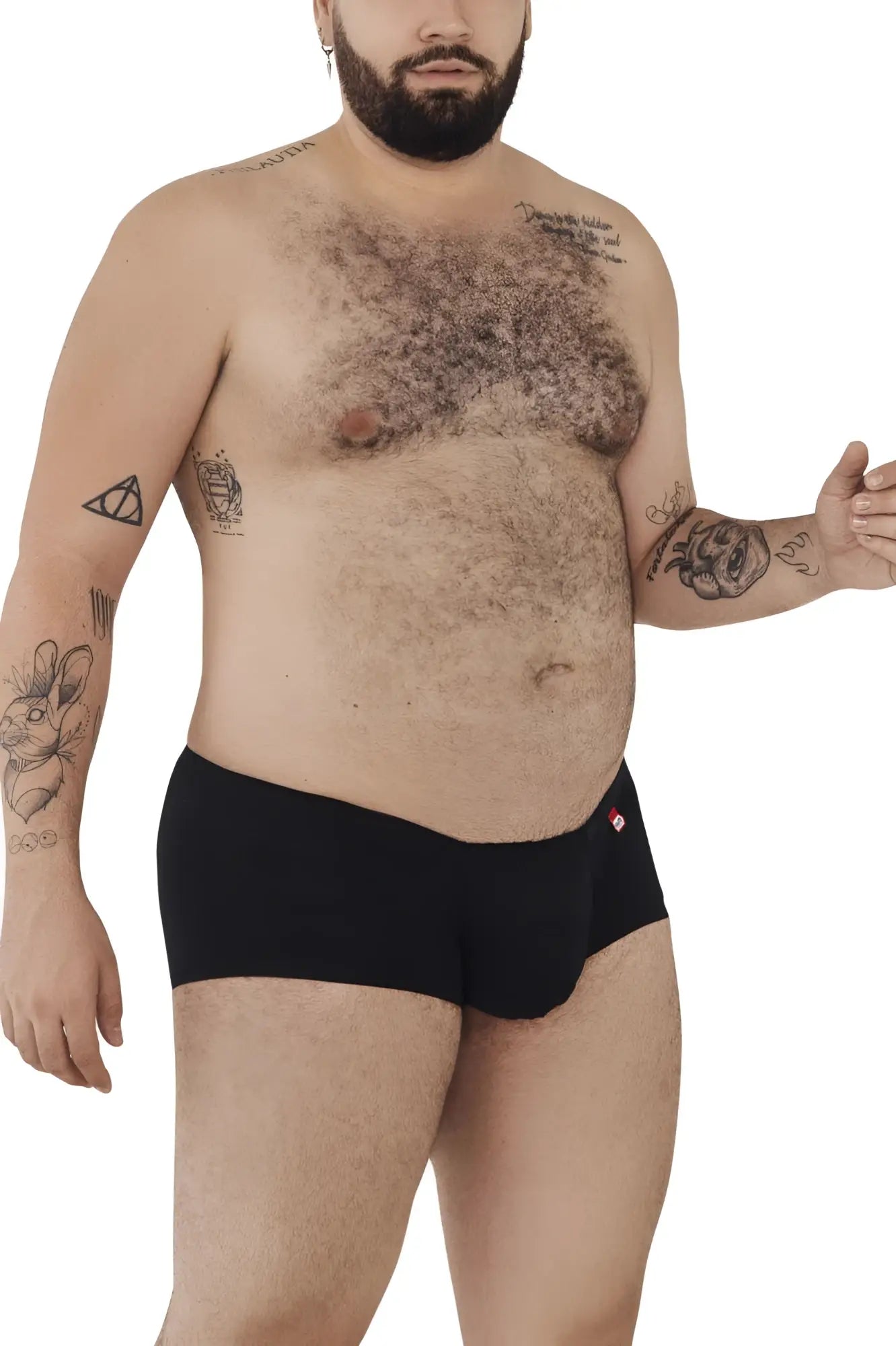 Black pikante PIK 0976X Angola trunks briefs with small red logo on the side made of comfortable fabric