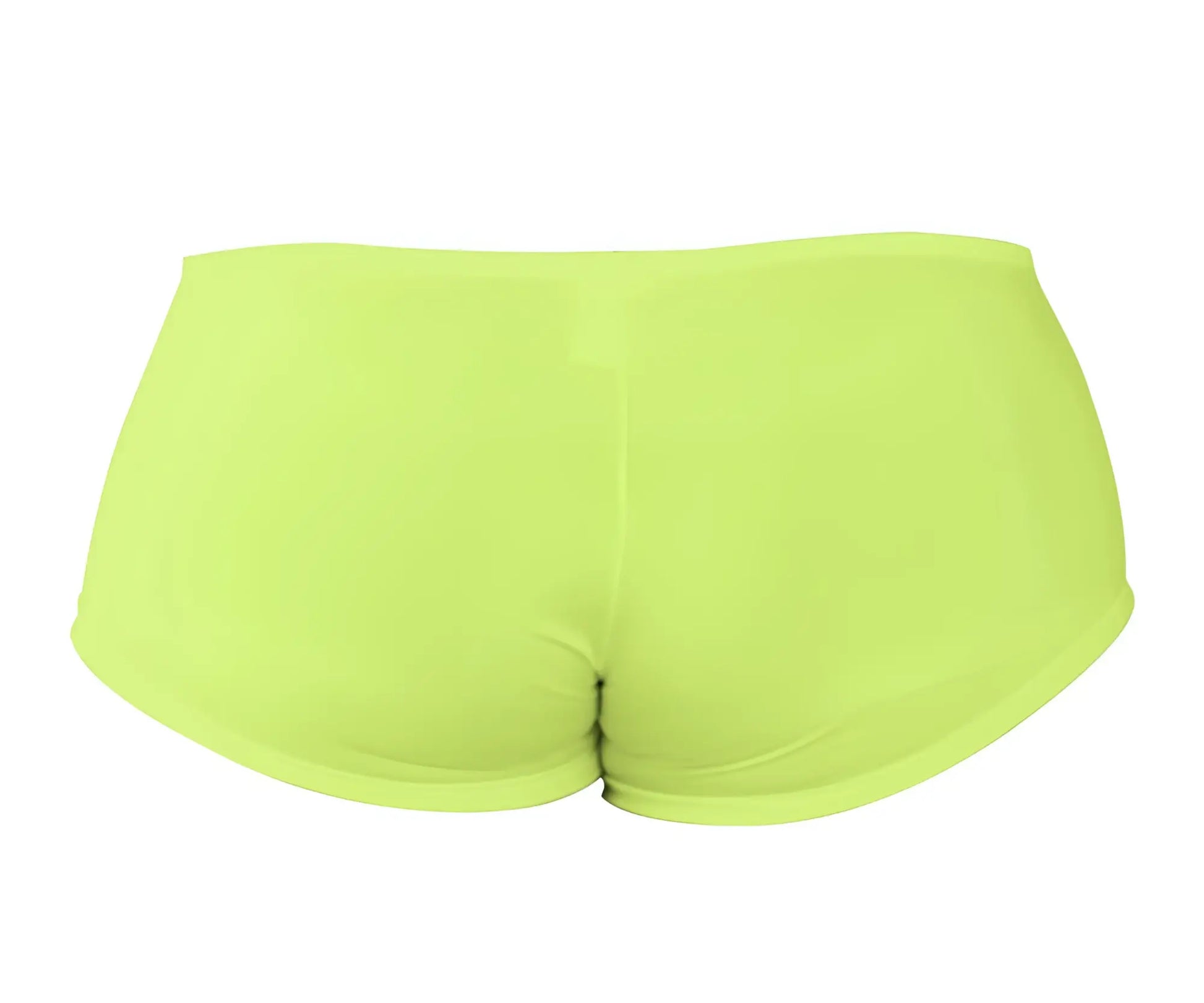 Bright neon green pikante angola trunks high waisted shorts made of smooth stretchy fabric