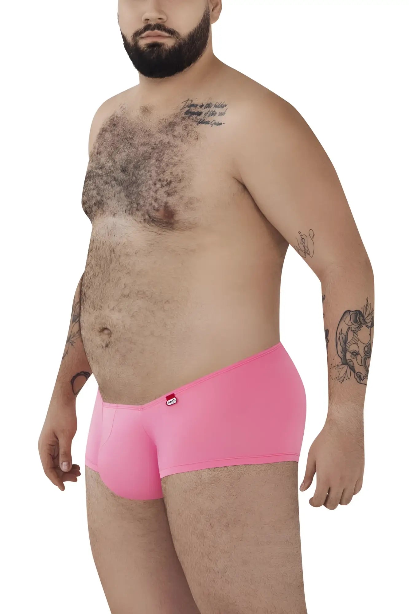 Pink pikante pik 0976x angola briefs with small red logo on waistband made for comfortable everyday wear