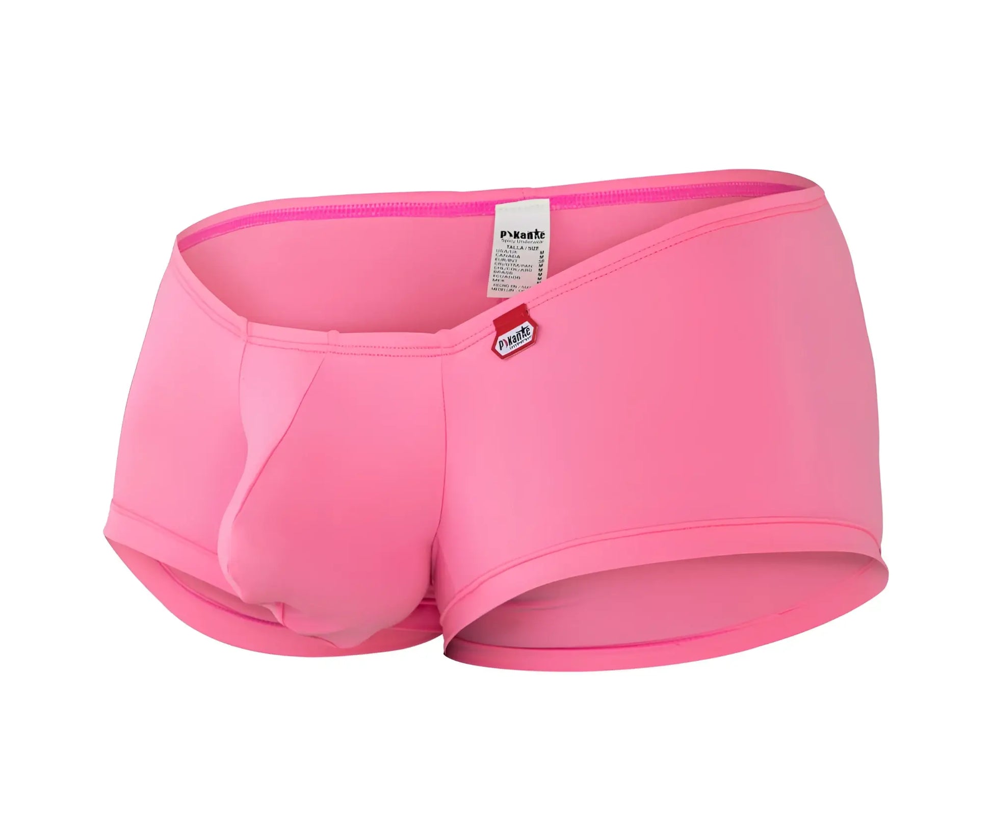 Pink pikante PIK 0976X angola trunks men’s briefs with snug fit elastic waistband and dynamo logo on front