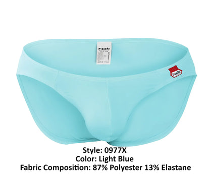 Light blue men’s swim trunks pikante pik 0977x angola bikini with sleek form-fitting design and subtle side logo