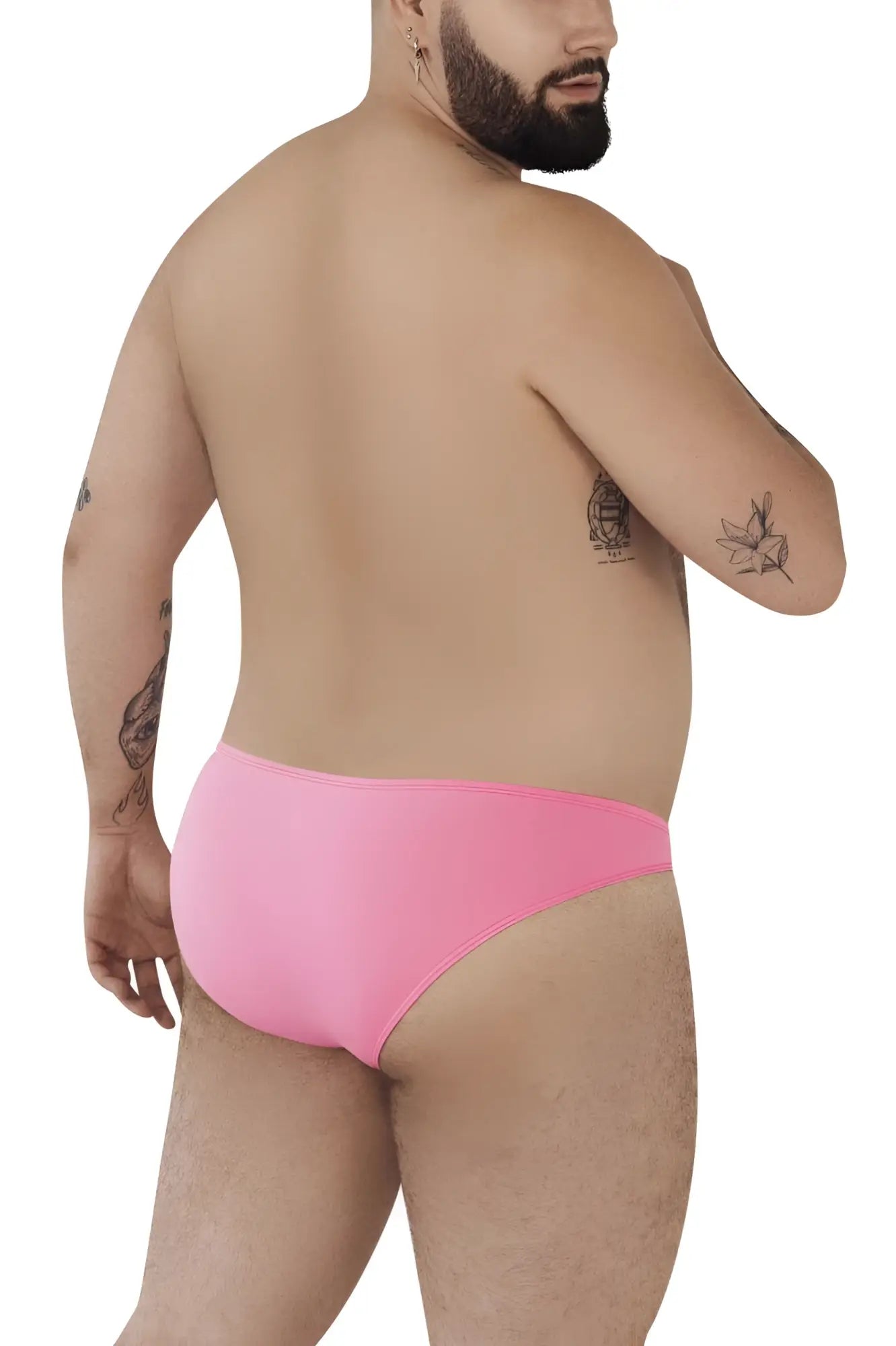 Pink briefs with smooth form-fitting design from pikante PIK 0977X angola bikini in vibrant pink color