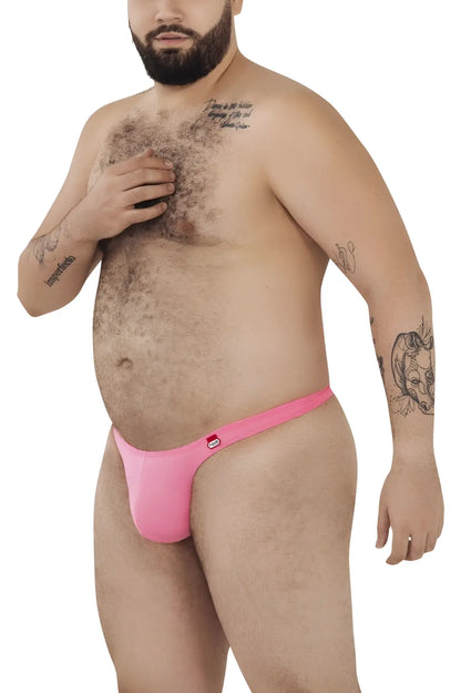 Pink pikante PIK 0978X angola thongs with a small red logo on the side in athletic brief style