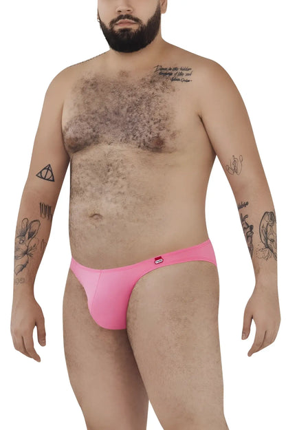 Pink pikante PIK 0979X Angola jockstrap briefs with form-fitting design and small red logo on waistband