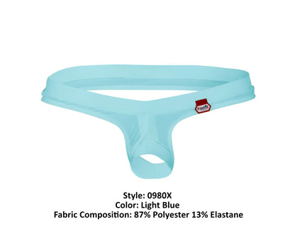 Light blue pikante pik 0980x angola ball lifter c-ring men’s thong in sleek polyester and elastane blend