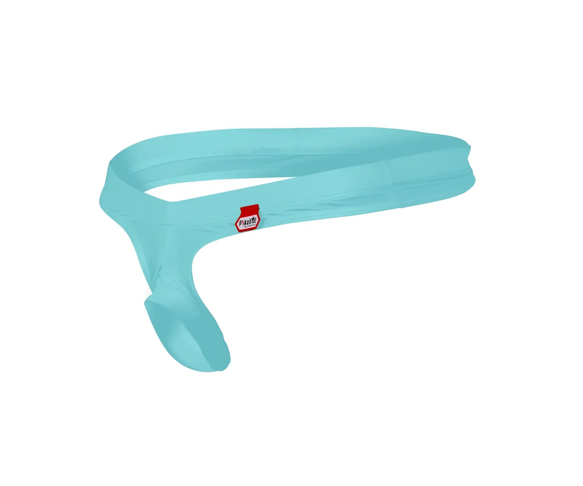 Light blue silicone pikante pik 0980x angola ball lifter c ring with red and white brand logo